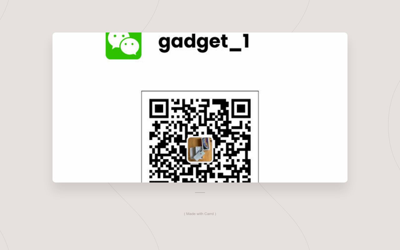 Carrd profile picture for @gadgets